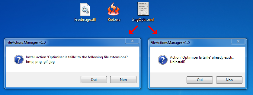 File Actions Manager : Installer une action