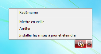 Windows 7 : Arrêter sans les mises à jour depuis l'écran d'ouverture de session