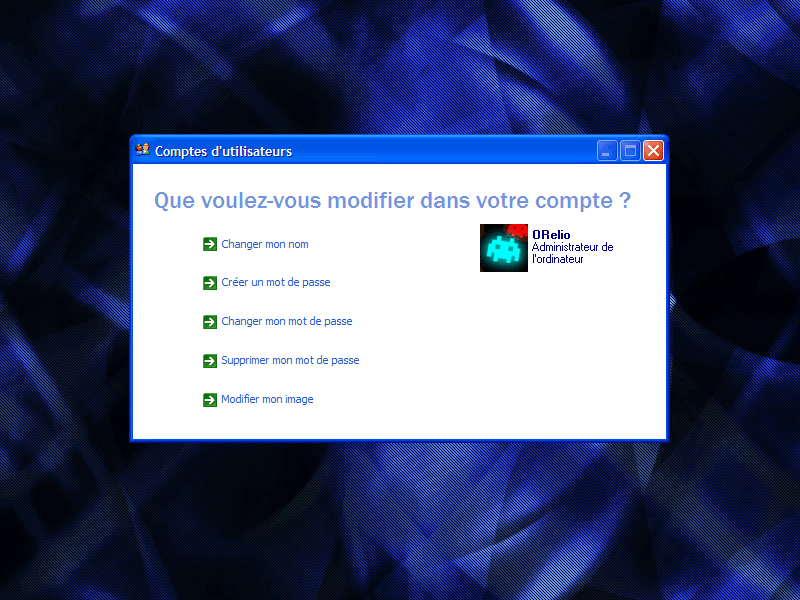 Windoze Hixpé Comptes