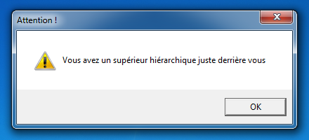 Message Supérieur Hiérarchique en VBS